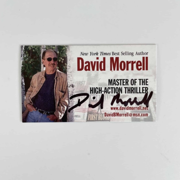 david morrell first blood first ed with signed card 5