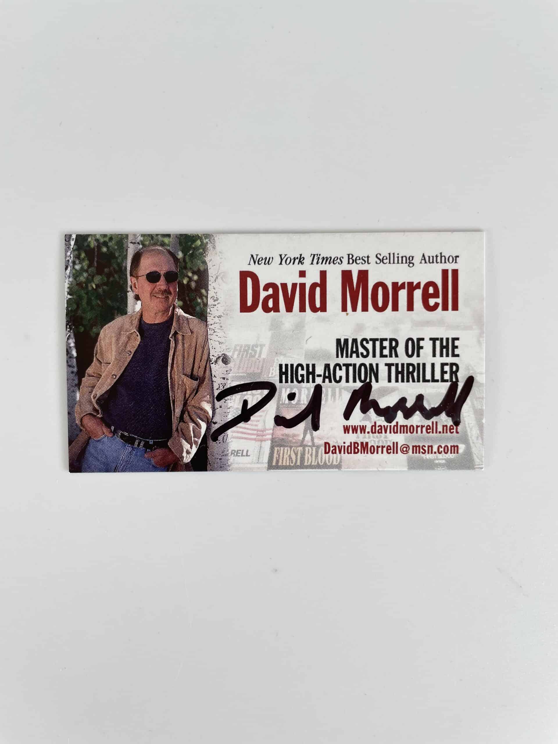 david morrell first blood first ed with signed card 5