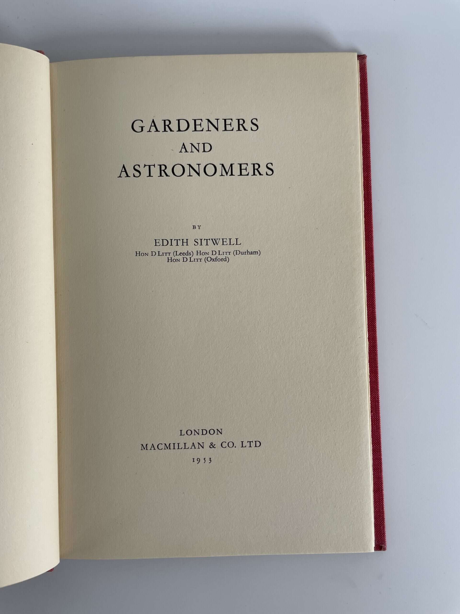 edith sitwell gardeners and astonomers signed first 3