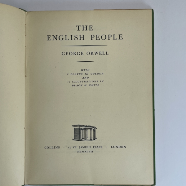 geprge orwell the english people first ed3