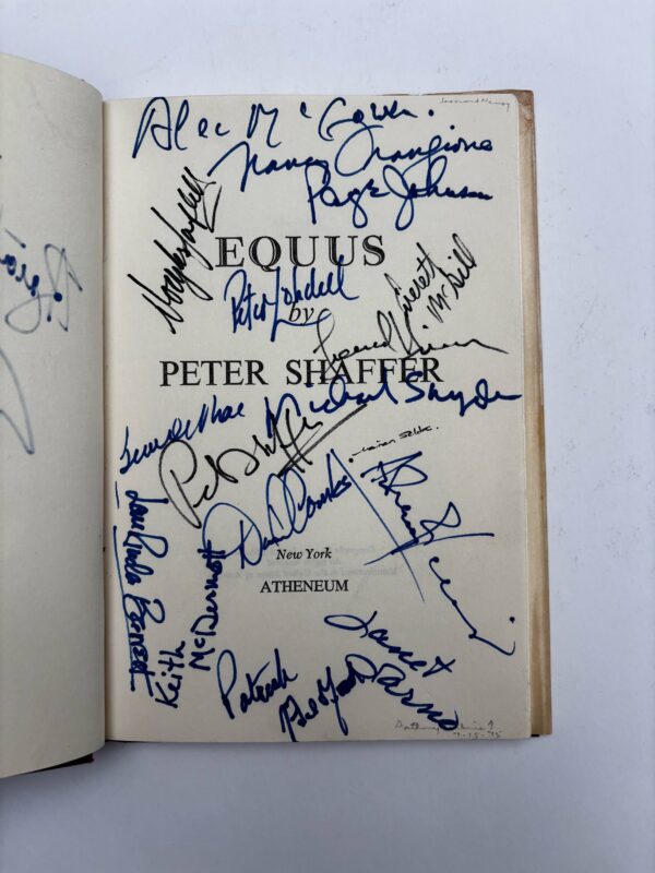 Peter Shaffer - Equus - Multi-Signed by the Original Cast in NYC ...