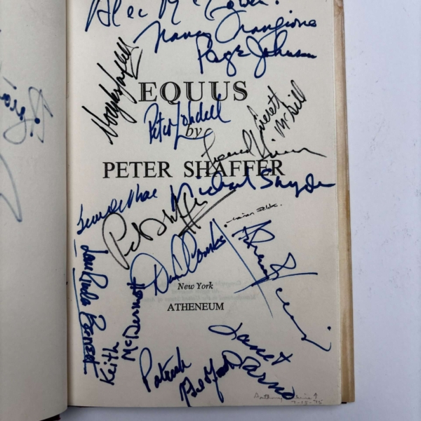 peter shaffer equus multi signed 4