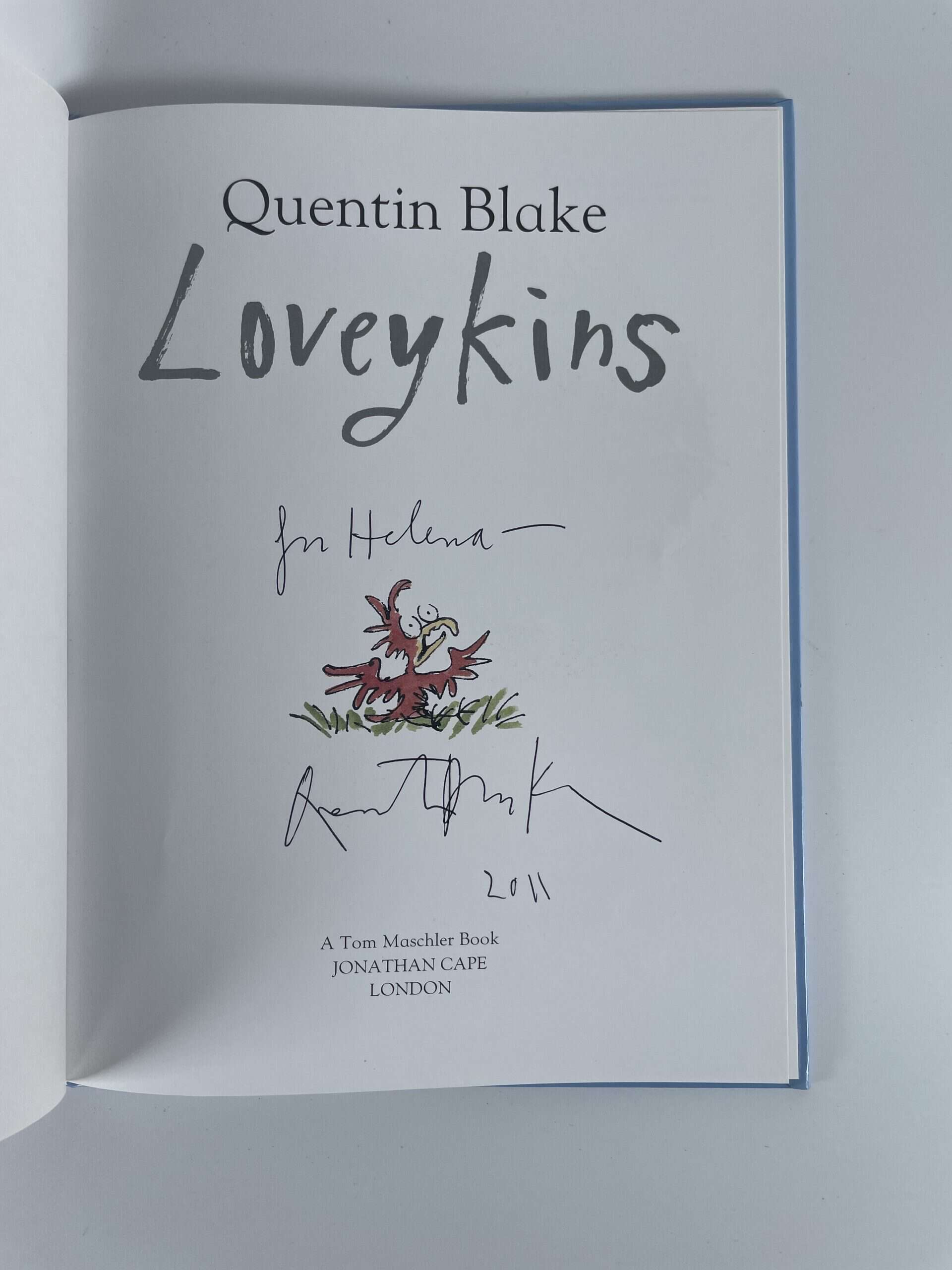 quentin blake loveykins signed first2
