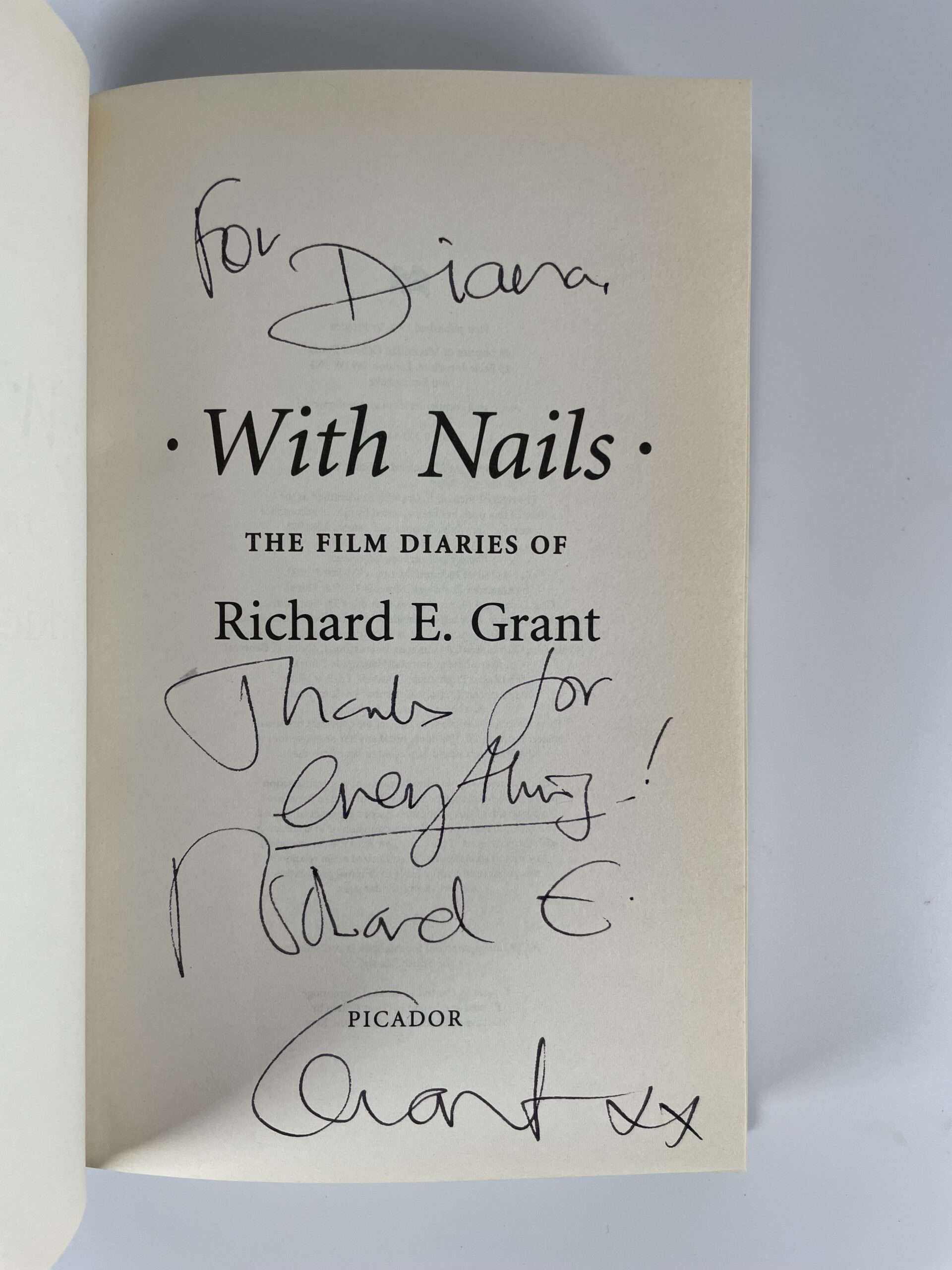 richard e grant with nails signed first edition2