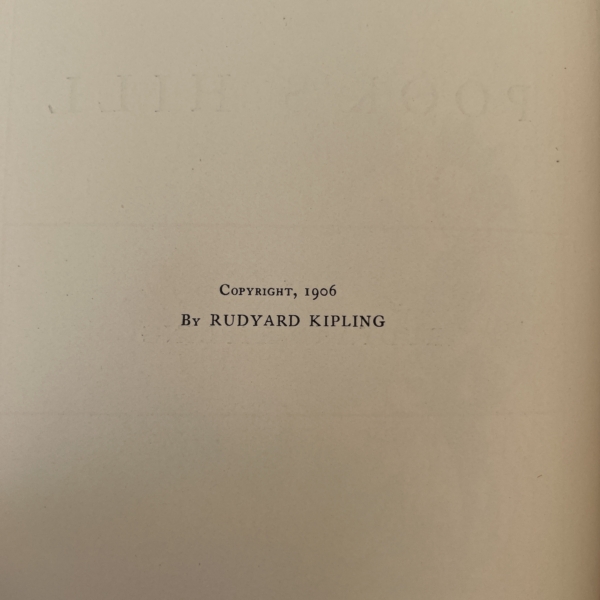 rudyard kipling puck of pooks hil first ed 225 3