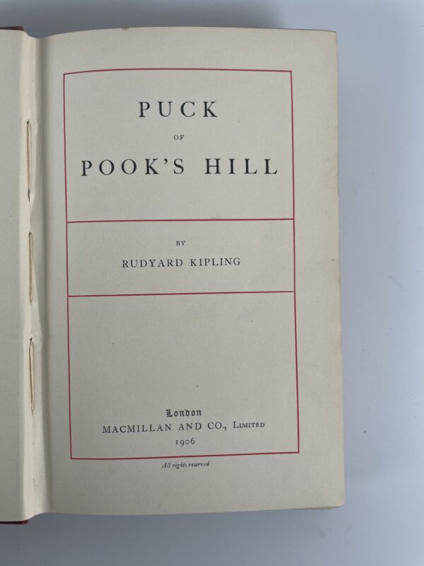 rudyard kipling puck of pooks hill first edition2