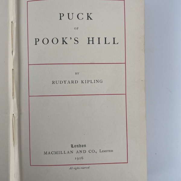 rudyard kipling puck of pooks hill first edition2