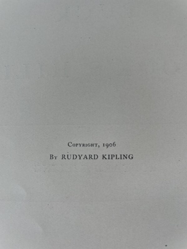 rudyard kipling puck of pooks hill first edition3