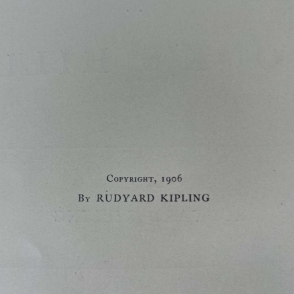 rudyard kipling puck of pooks hill first edition3