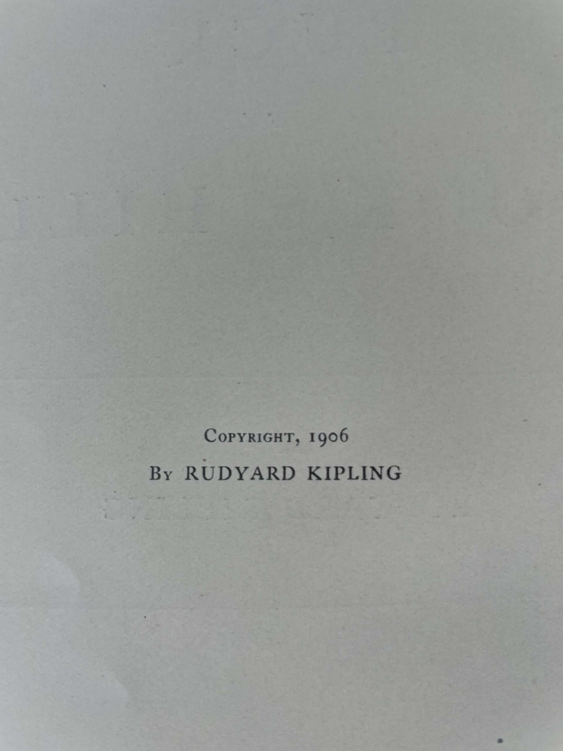 rudyard kipling puck of pooks hill first edition3