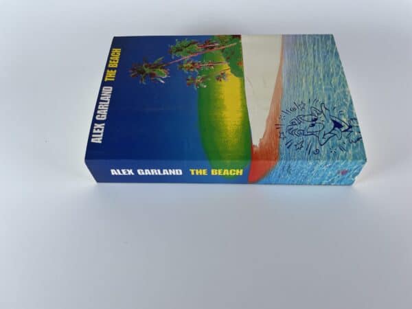 alex garland the beach signed first ed with postcards4