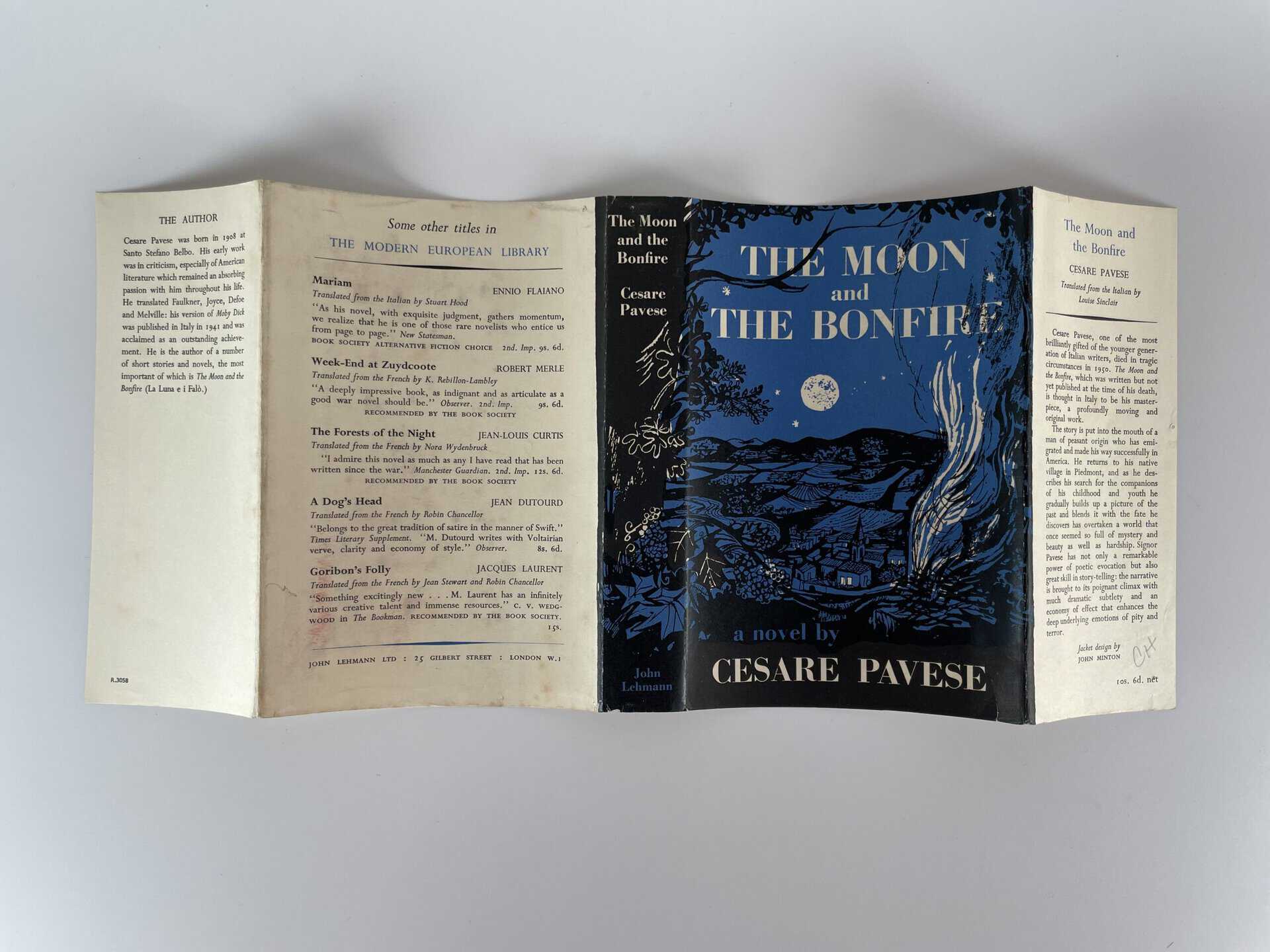 cesare pavase the moon and the bonfire first ed4