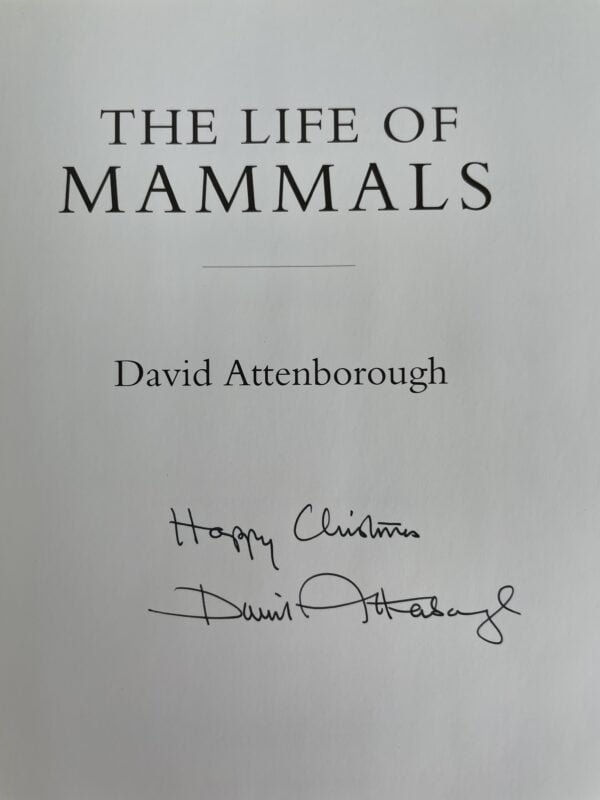david attenborough the life of mammals signed first2
