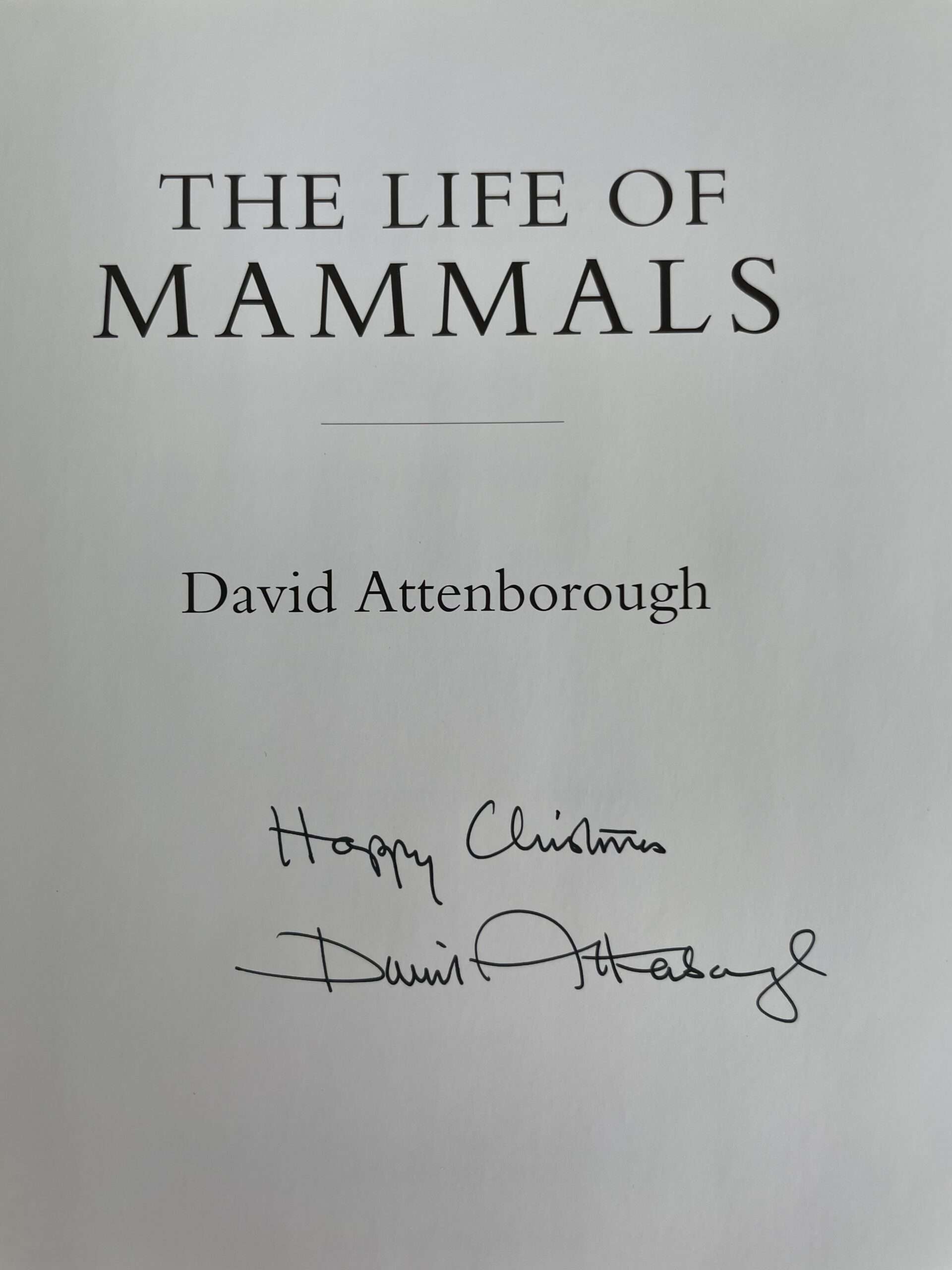 david attenborough the life of mammals signed first2