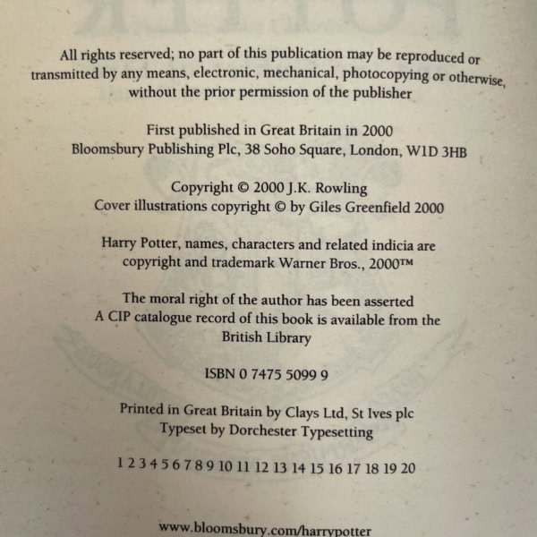 jk rowling harry potter and the goblet of fire pback first 125 2