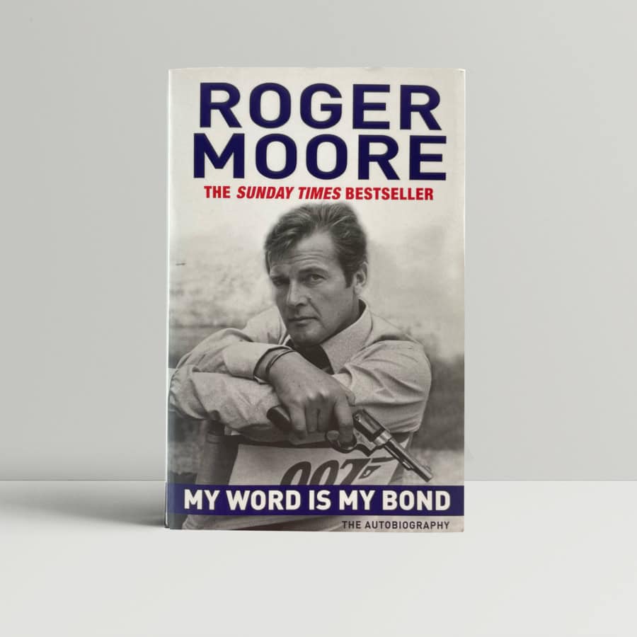 roger moore my word is my bond signed paperback 1