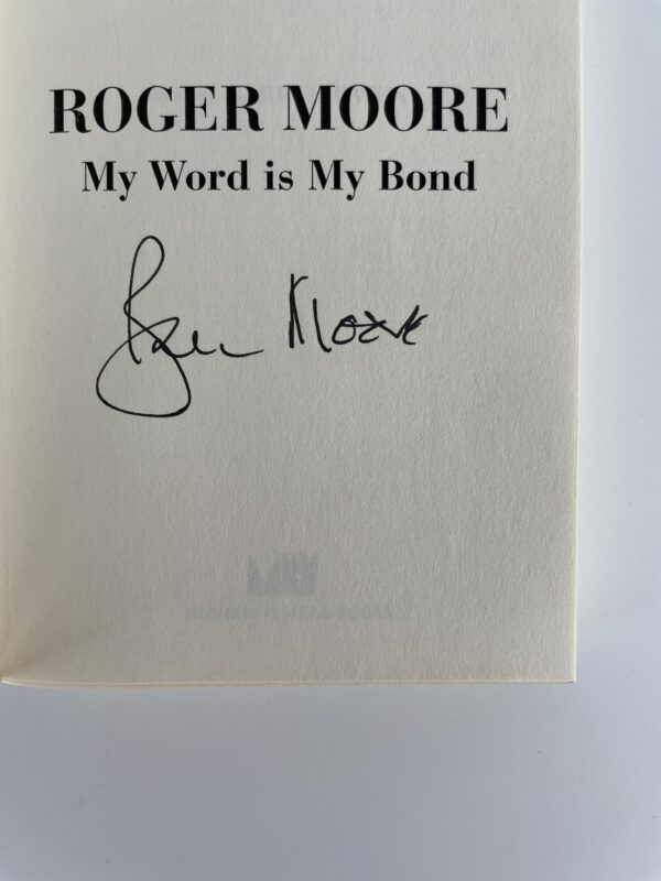 roger moore my word is my bond signed paperback 2