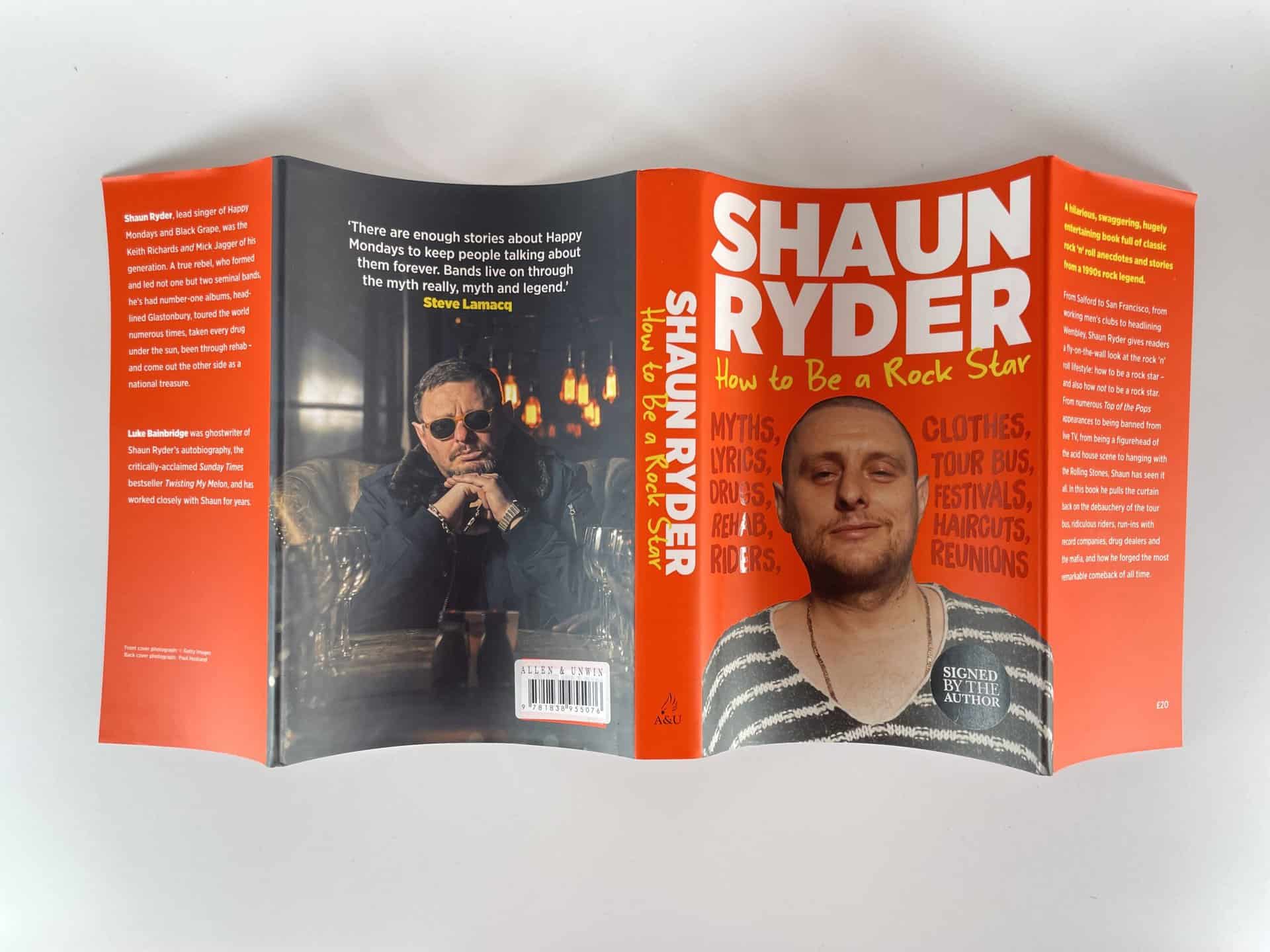 shaun ryder how to be a rock star signed first 5