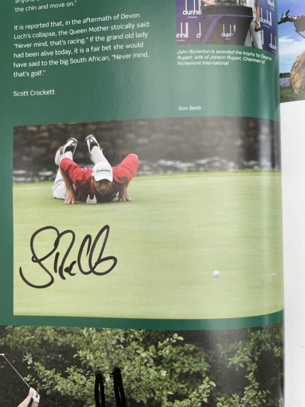 the european tour yearbook 2009 signed 5