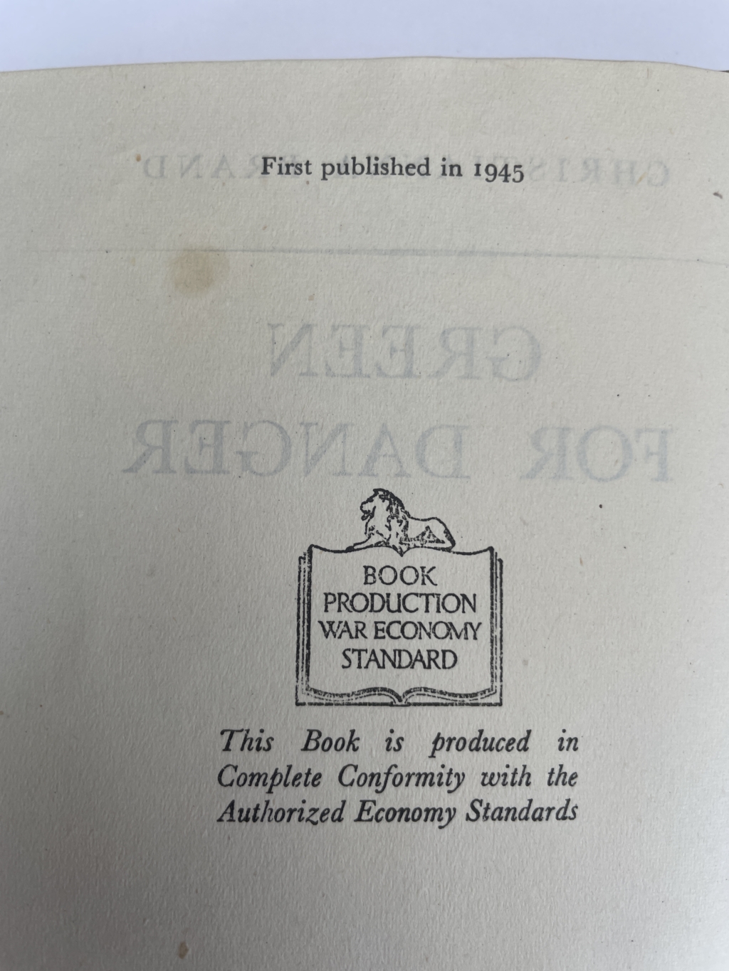 christianna brand green for danger first2