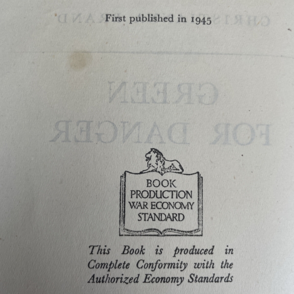 christianna brand green for danger first2