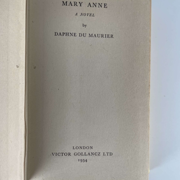 daphne du maurier mary anne first edi2