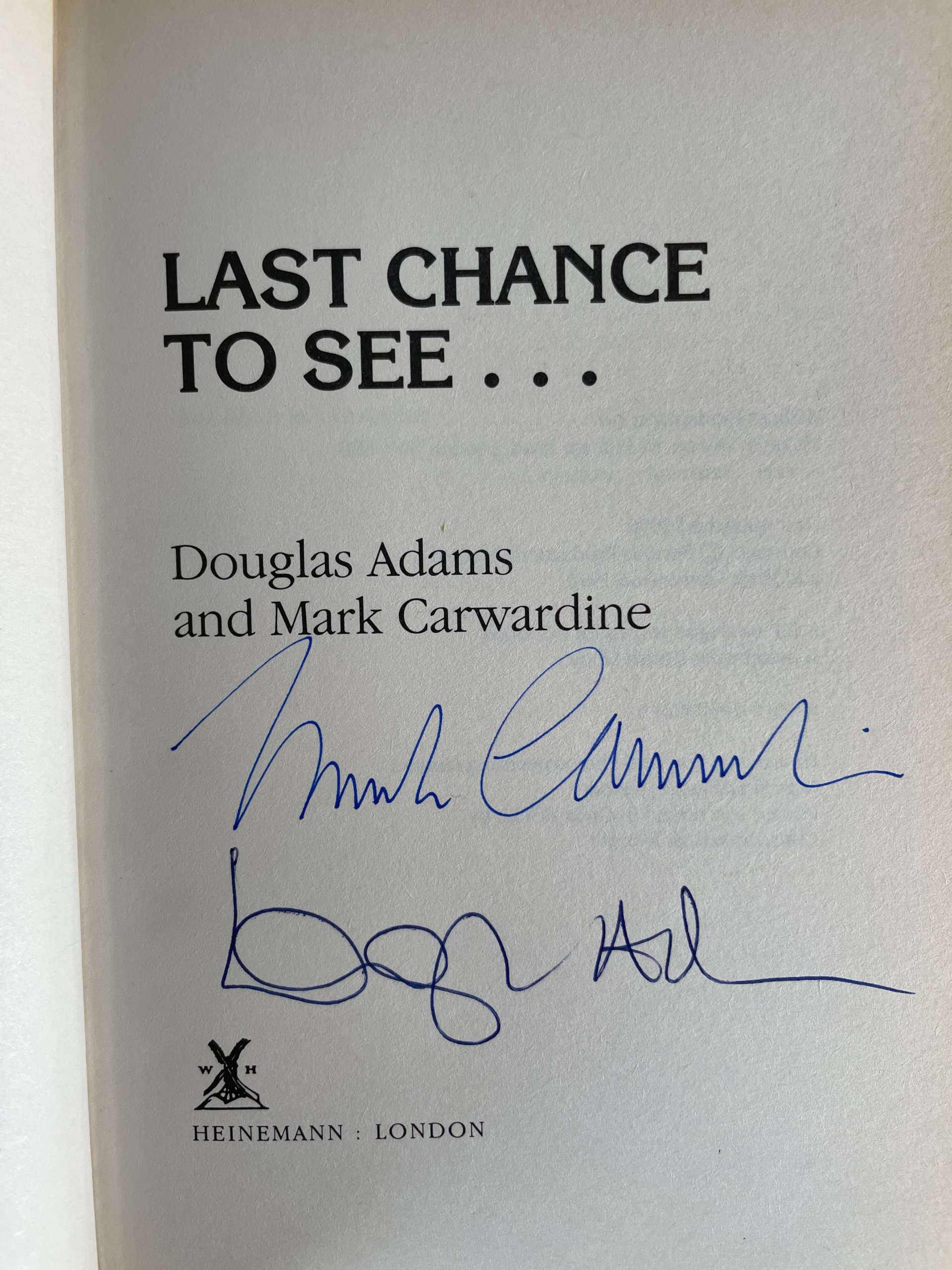 douglas adams last chance to see first2