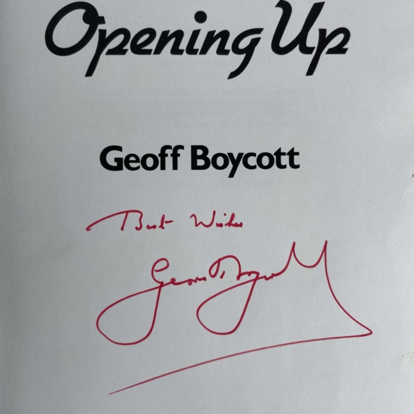 geoffrey boycott opening up signed first2