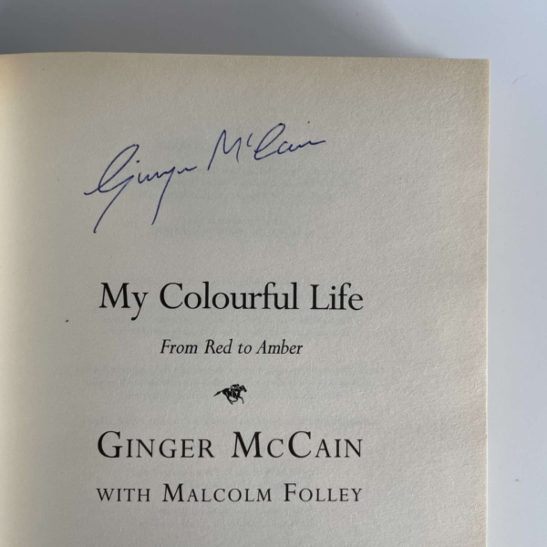 ginger mccain my colourful life signed first2