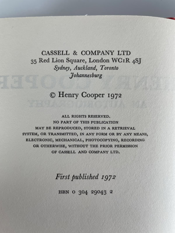 Robert Edwards [Henry Cooper] - Henry Cooper - The Authorised Biography ...