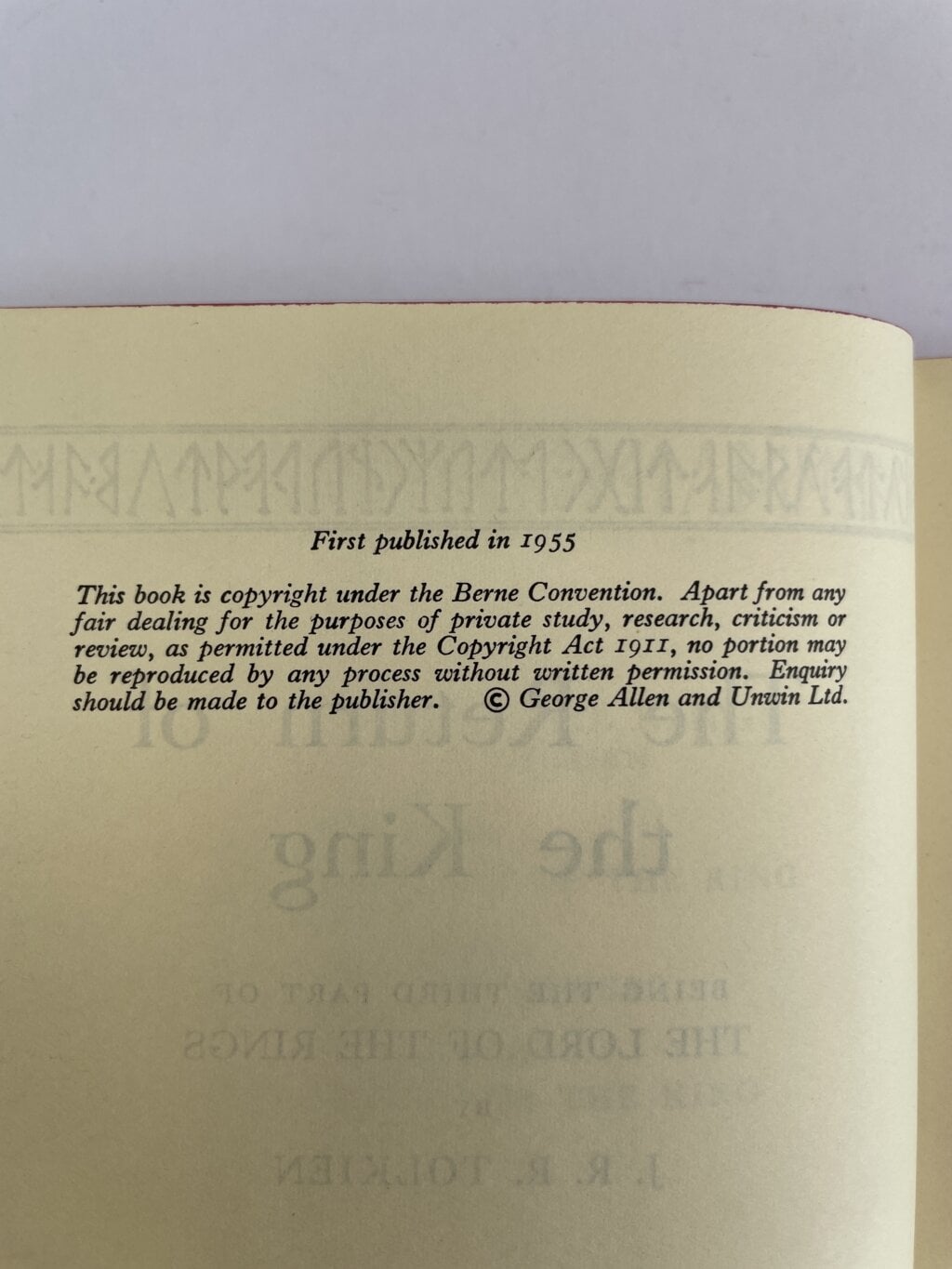 jrr tolkien the return of the king first edition2