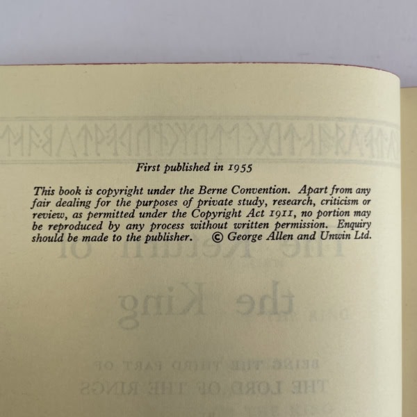 jrr tolkien the return of the king first edition2