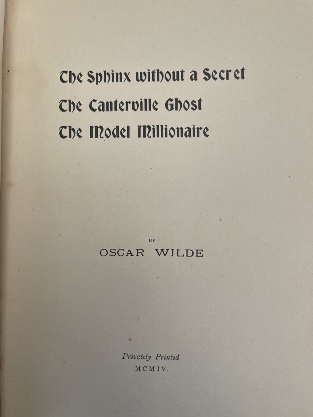 oscar wikde the sphinx first3