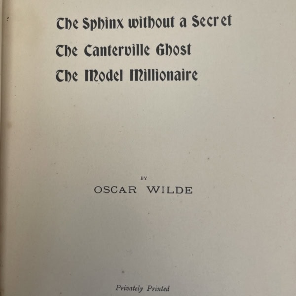 oscar wikde the sphinx first3