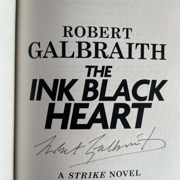 robert galbraith the ink black heart signed first2