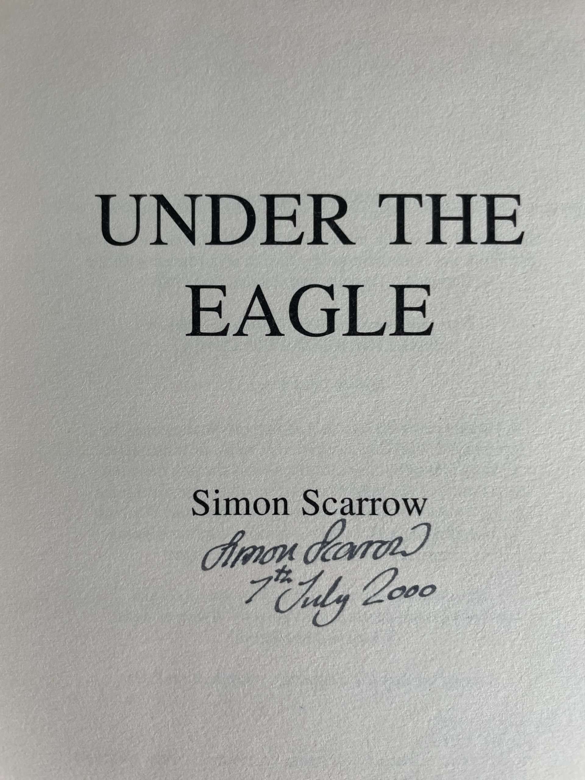 simon scarrow under the eagle signed first2