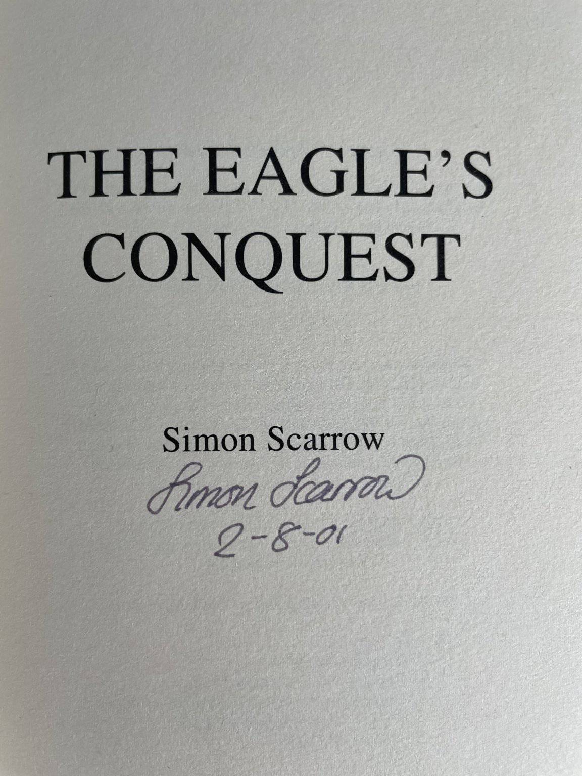 sion scarrow the eagles conquest signed first2