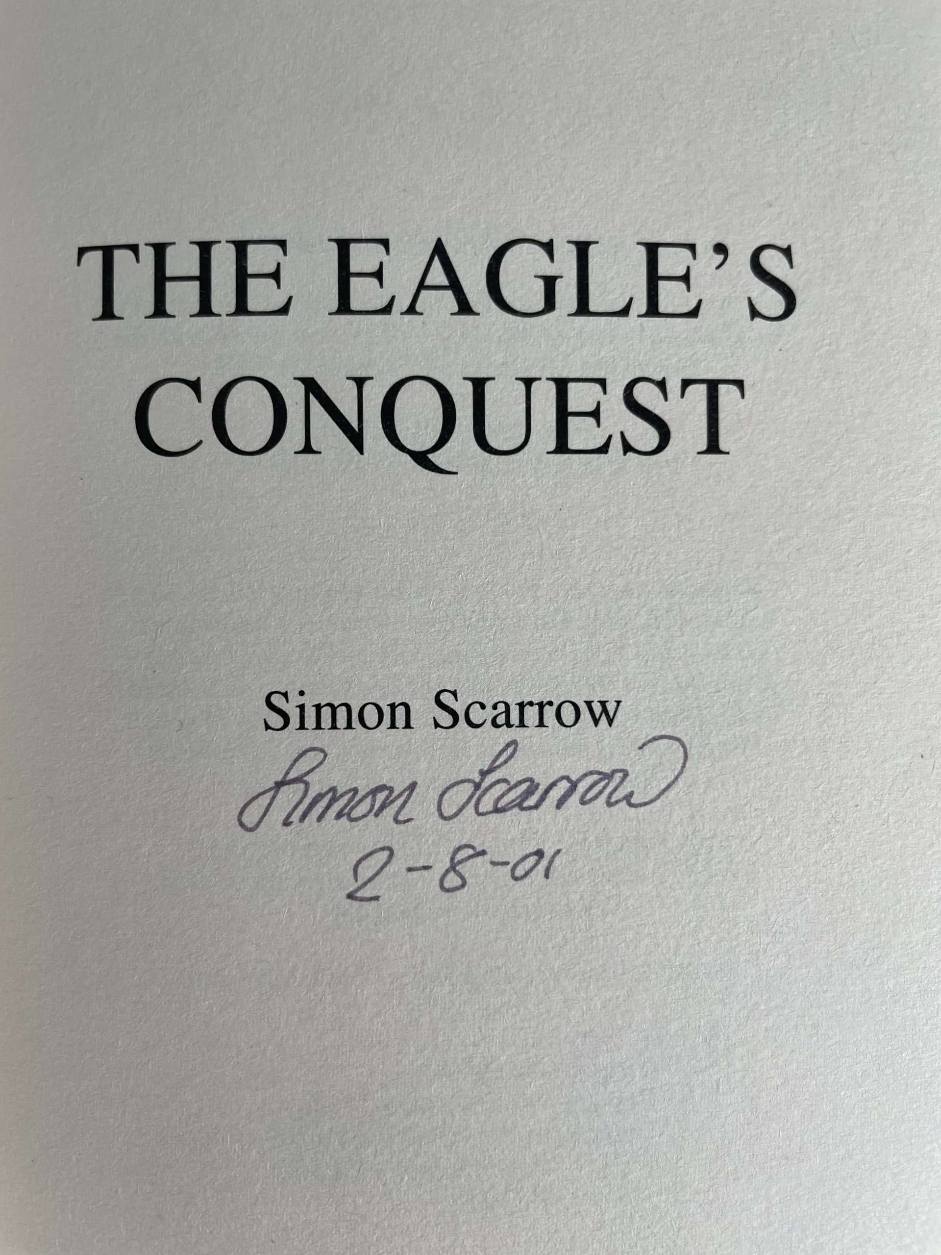 sion scarrow the eagles conquest signed first2