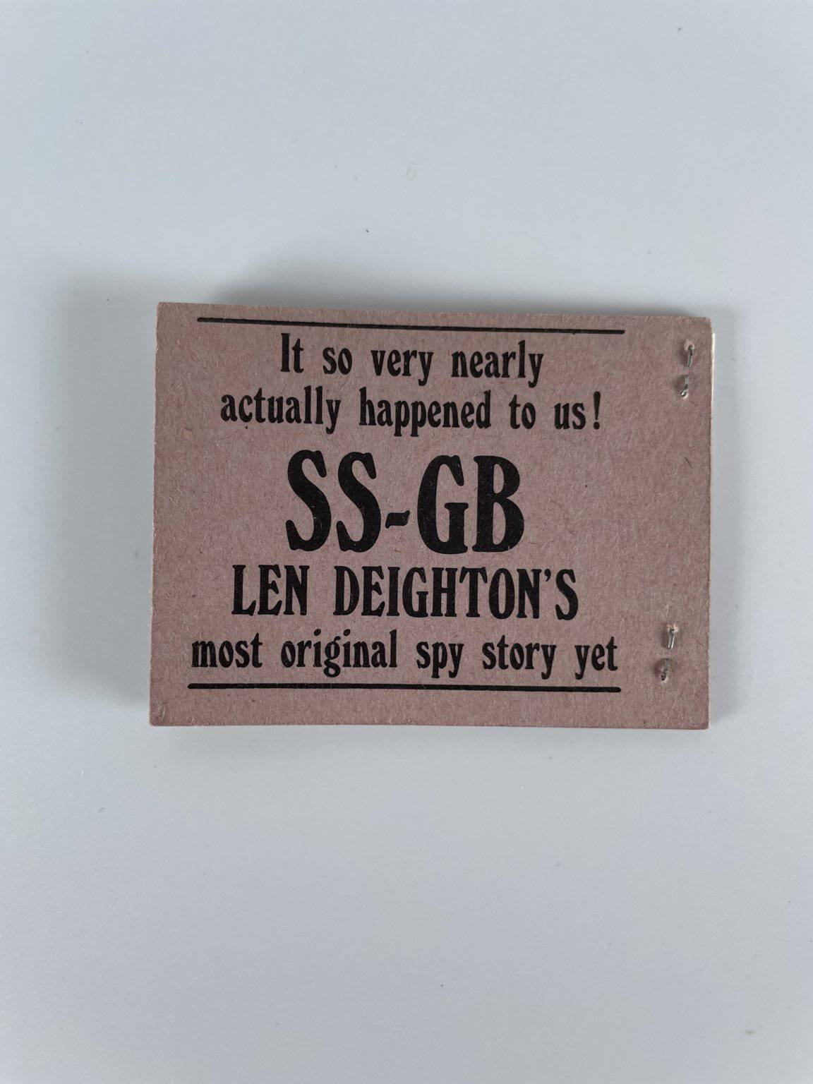 ss gb with stamps len deighton first5