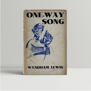 wynham lewis one way song first+ed1