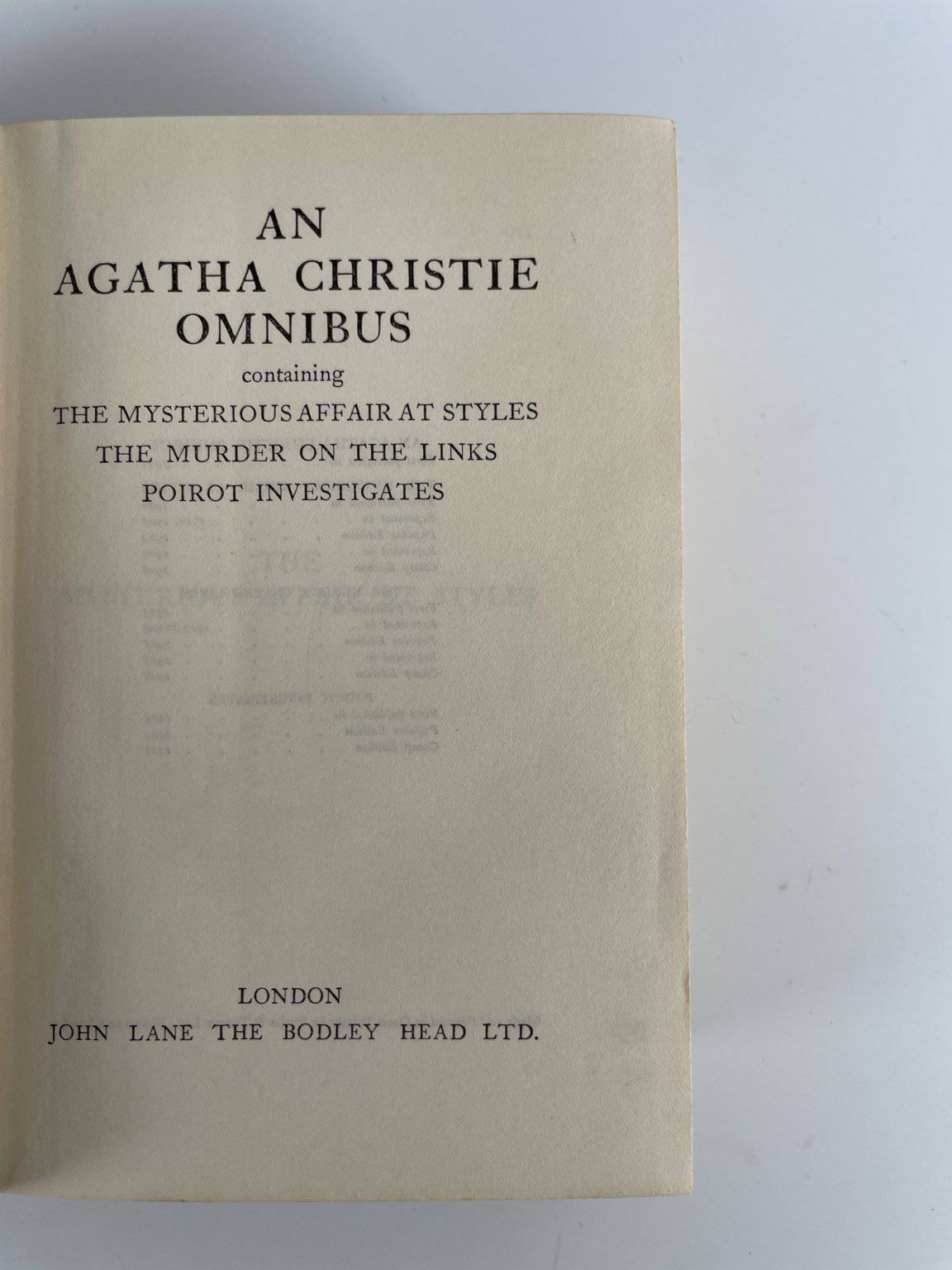 agatha christie omnibus first ed2