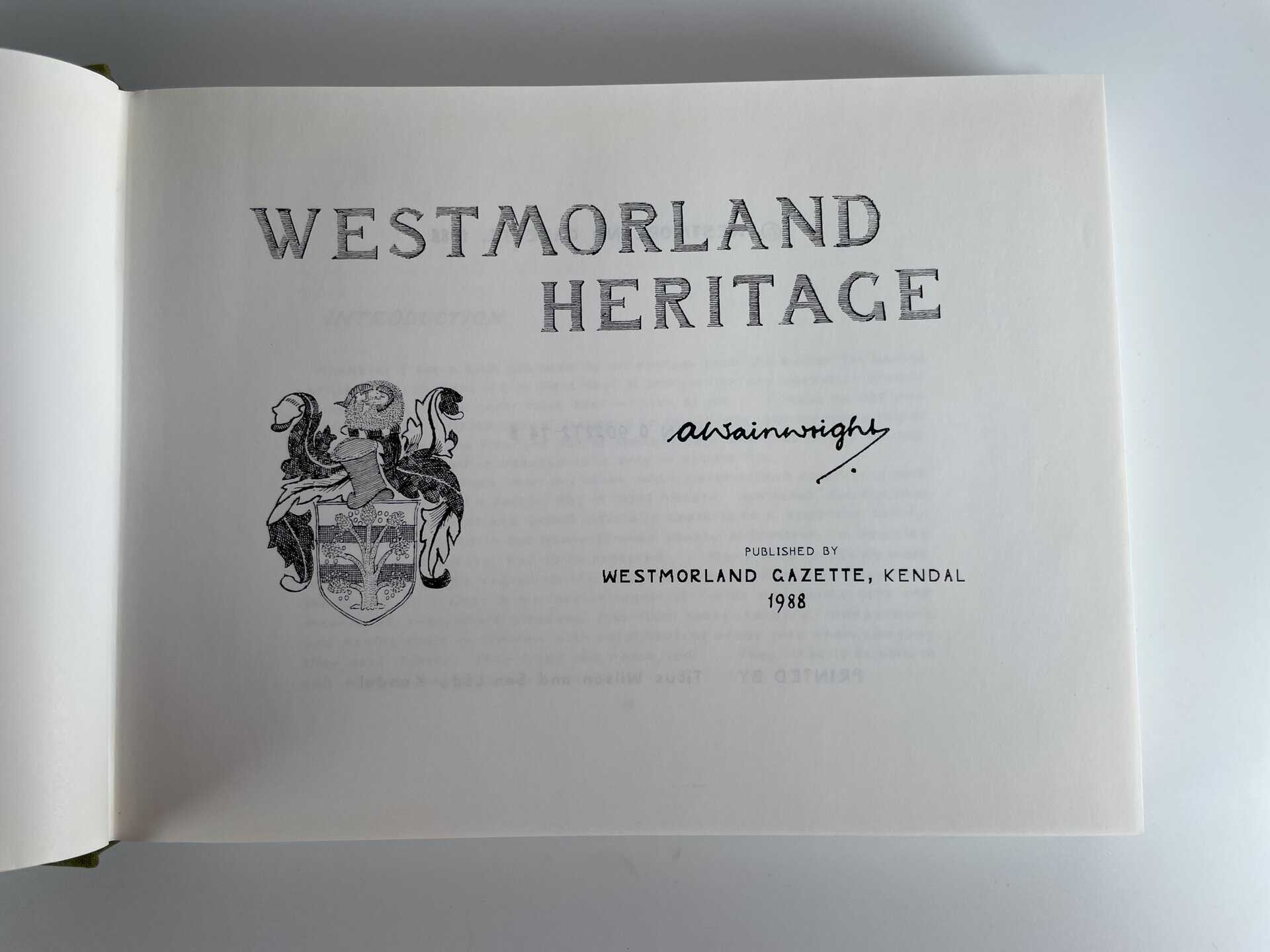 alfred wainwright westmorland heritage first 2