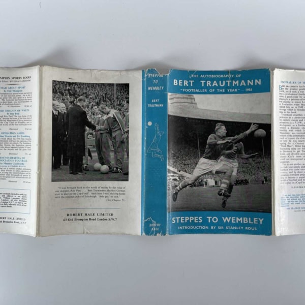 bert trautmann steppes to wembley signed first 5