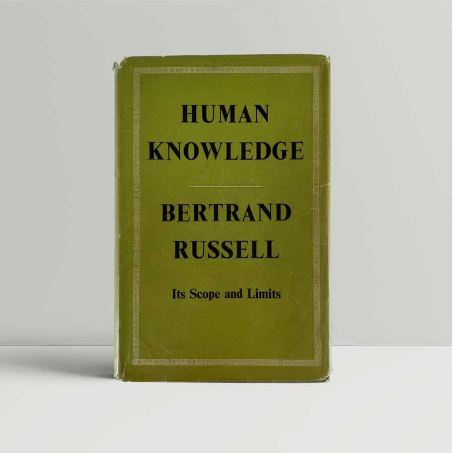 bertrand russell human knowledge first edition1