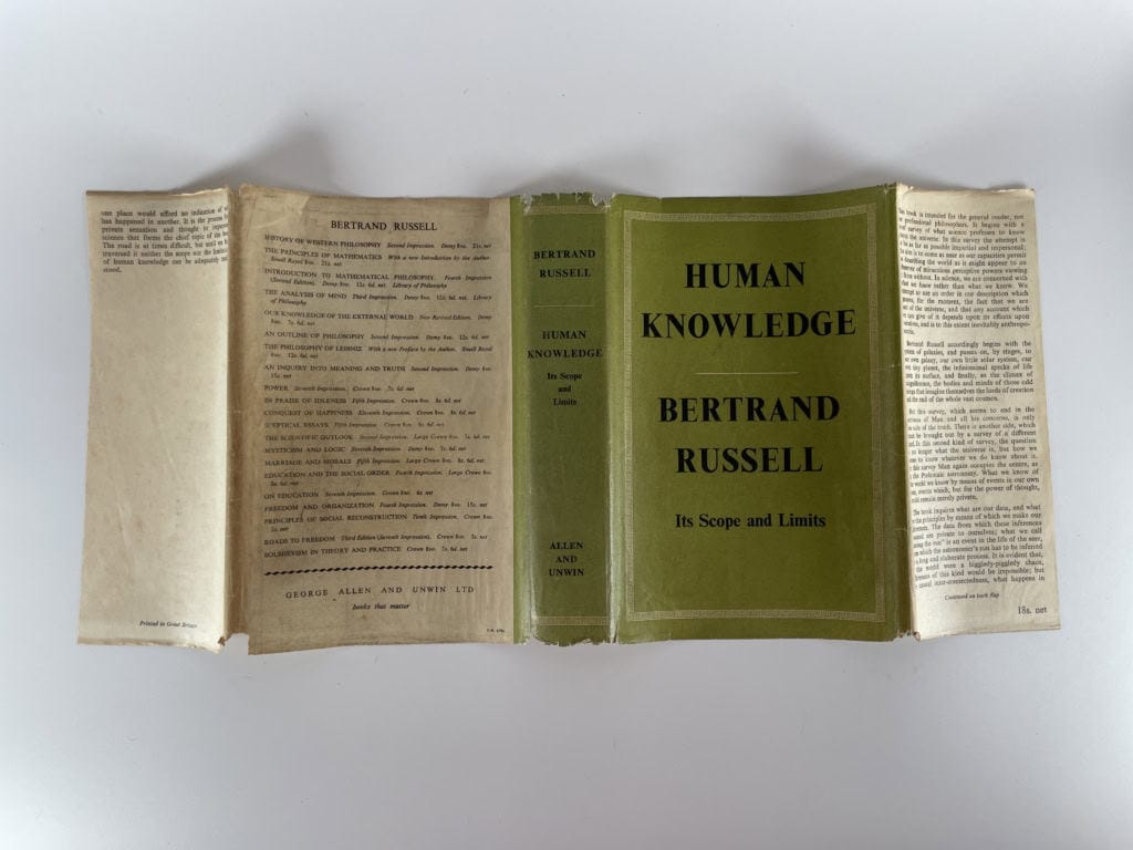 bertrand russell human knowledge first edition4