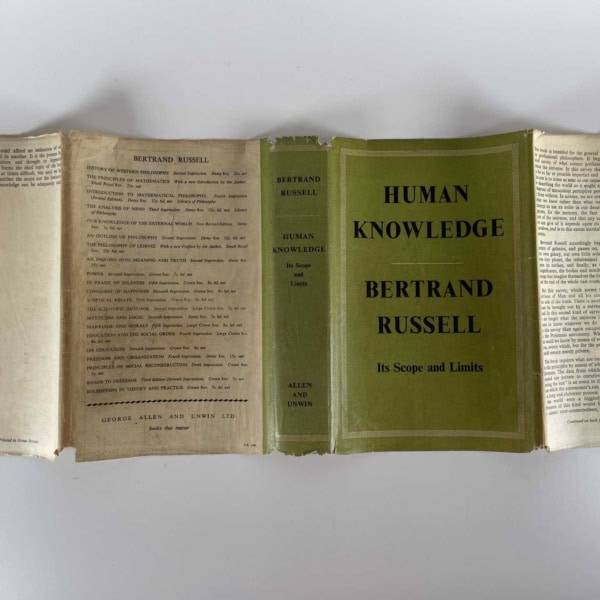 bertrand russell human knowledge first edition4