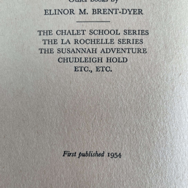 elinor m brent dyer joey goes to oberland first ed2