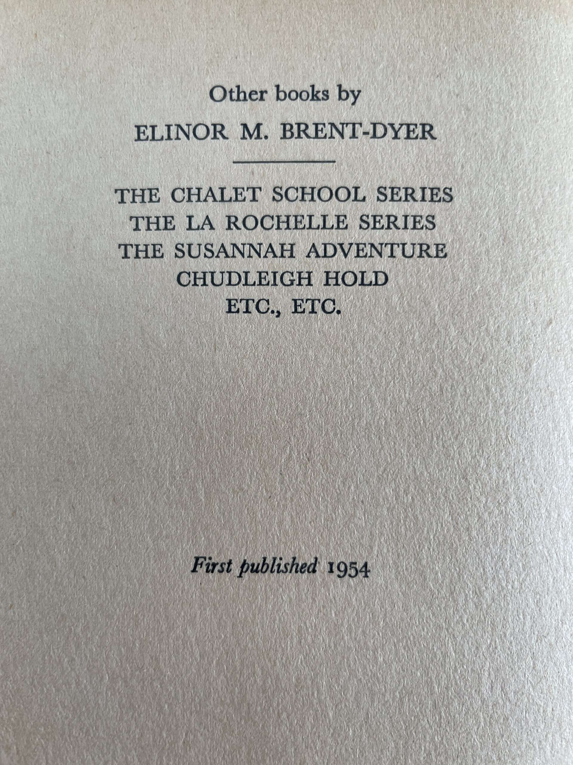 elinor m brent dyer joey goes to oberland first ed2