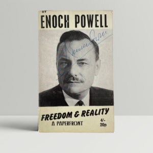 enoch powell freedom and reality signed paperback 1