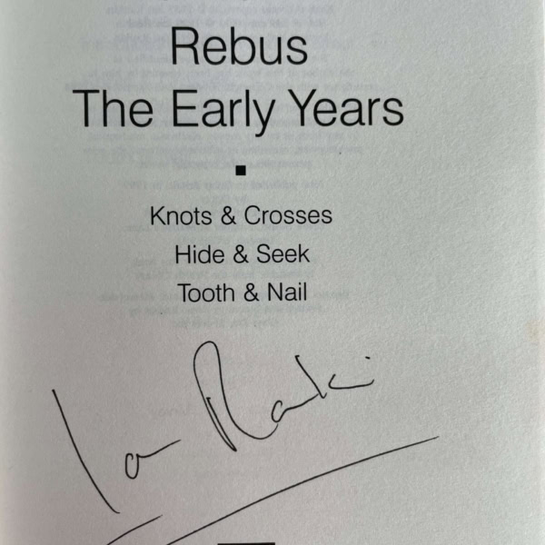 ian rankin rebus the early years signed 2